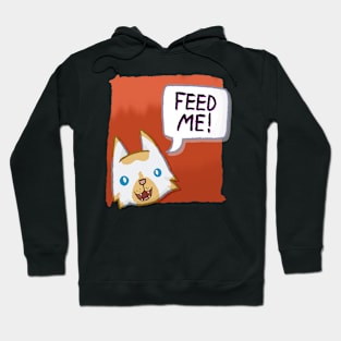 Feed Me! [Flame Point Cat With A Red Background] Hoodie